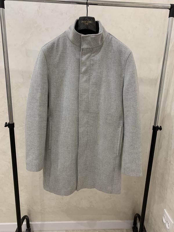 Homme ZARA Manteau Argent L