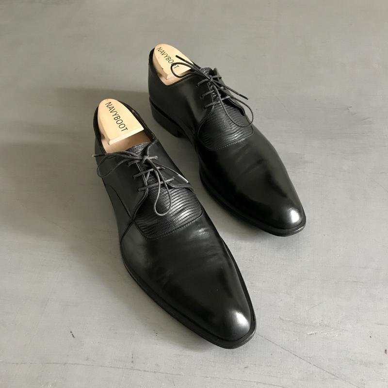 Мужские Hugo Boss Туфли Чёрный Кожа 43