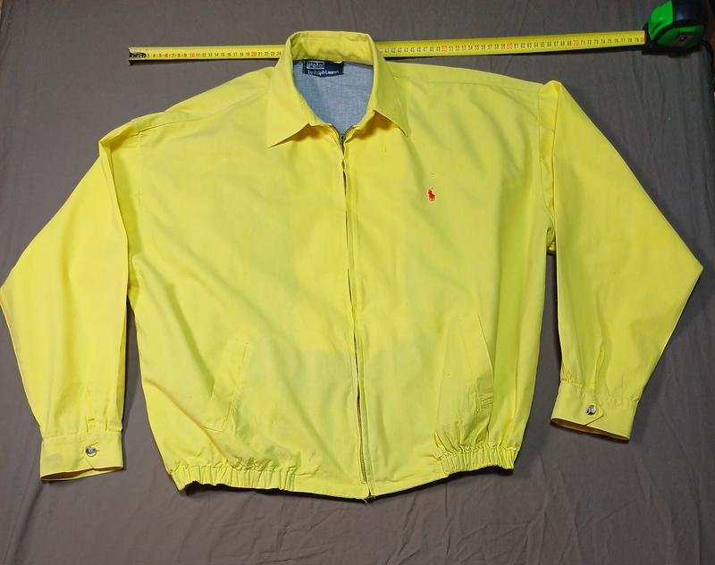 Men Polo Ralph Lauren Jacket White Cotton 46 / 3XL
