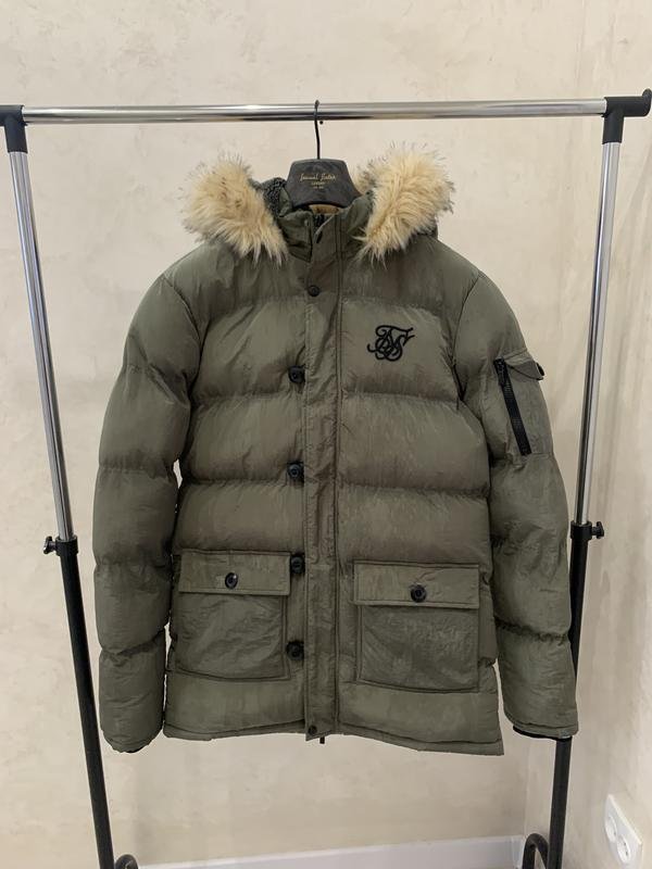 Мужской Siksilk Пуховик Хаки M