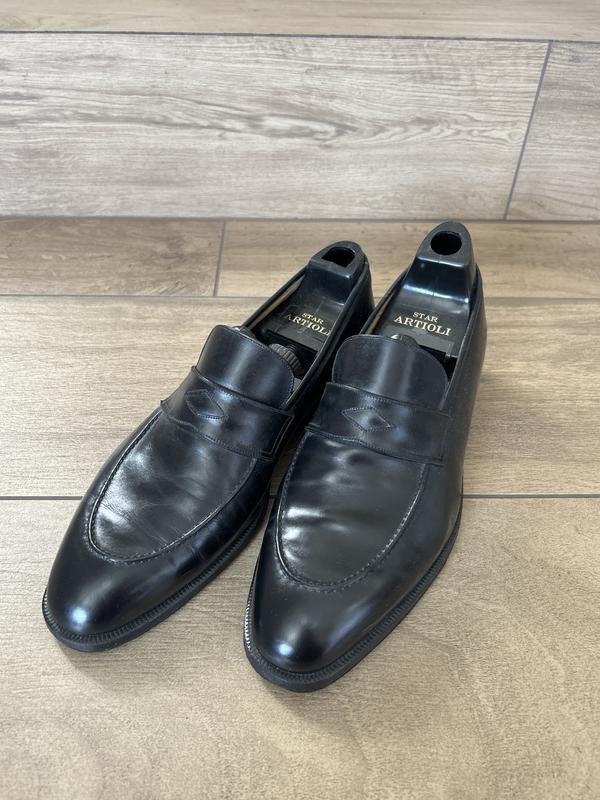Men ARTIOLI Heels Black Leather 41.5