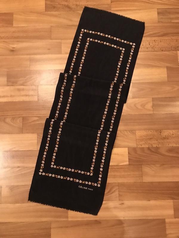 Шарф Celine Чёрный Один размер
