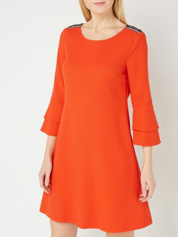 Женское BOSS Orange Платье Красное Вискоза 44