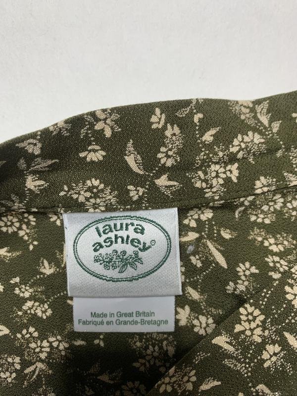 Damen Laura Ashley Rock Khaki Viskose 38 / M / 46
