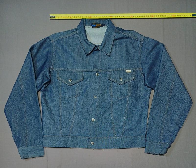 Men TOUGHSKINS Jacket Grey Denim 34 / XS / 42