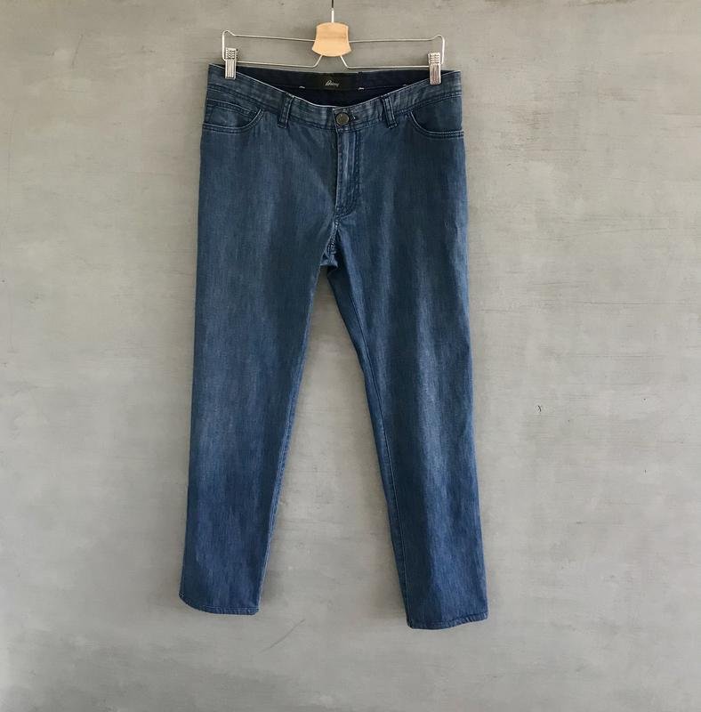 Herren Brioni Jeans Marineblau Baumwolle 33 / L /