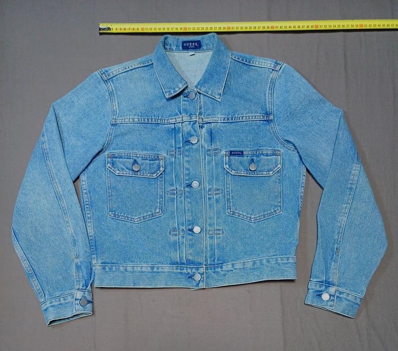 Женский GUESS Куртка Тёмно-синий Джинс 40 / L / 48