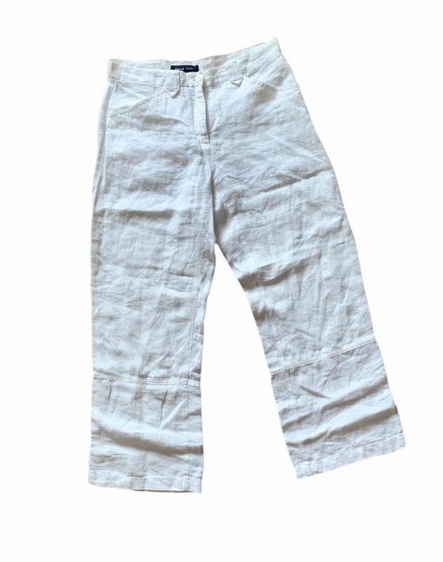 Женские Brax Брюки Белые Лен 38 / M / 46