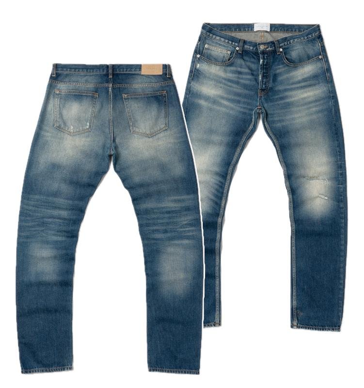 Мужской Sandro Paris Джинсы Тёмно-синий Хлопок 34