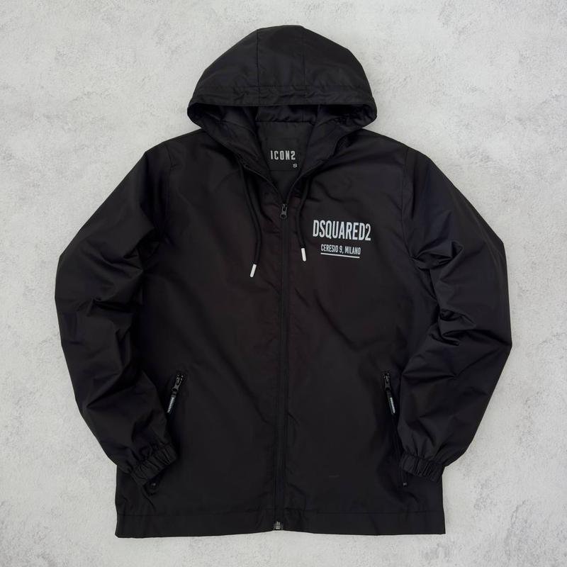 Uomo Dsquared² Giacca Nera Poliestere 36 / S / 44