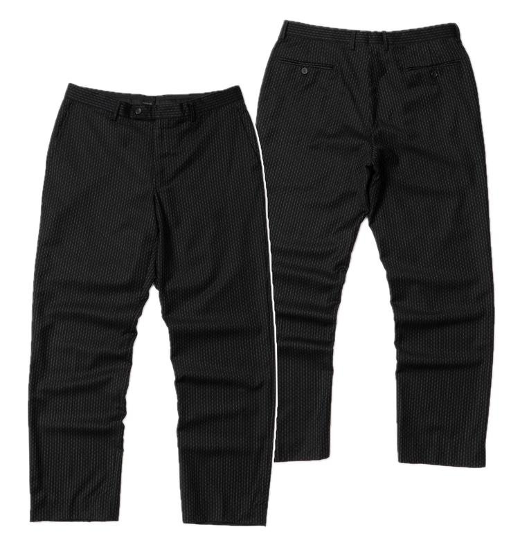 Men Versace Trousers Black Viscose 31 / M / 44