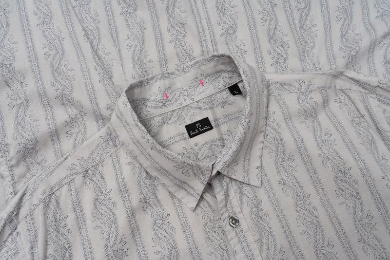 Мужской Paul Smith Сорочка Серый Хлопок 40 /L / 48