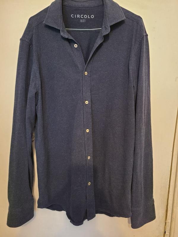 Herren Circolo 1901 Hemd Grau Baumwolle 42 / XL /