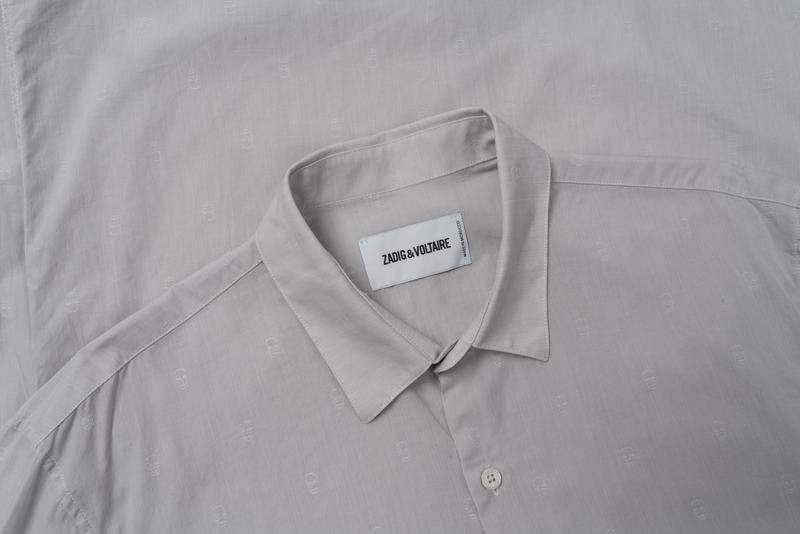 Uomo Zadig & Voltaire Camicia Grigia Cotone 40 /L