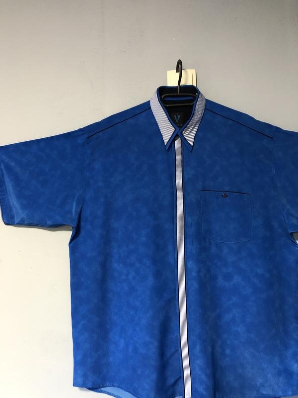 Homme Le Silla Chemise Bleu Marine Polyamide 44 /