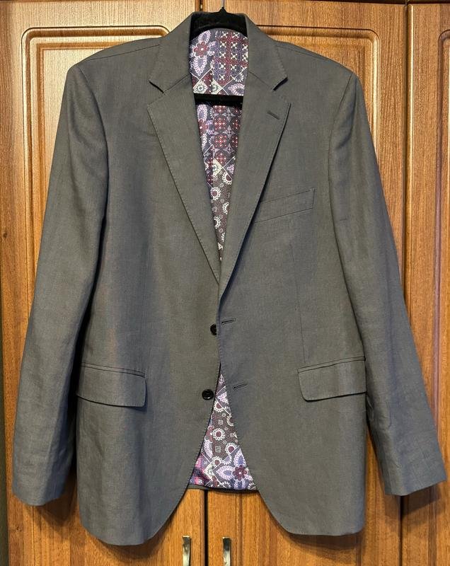 Женский Etro Пиджак Серый Лен 42 / XL / 50