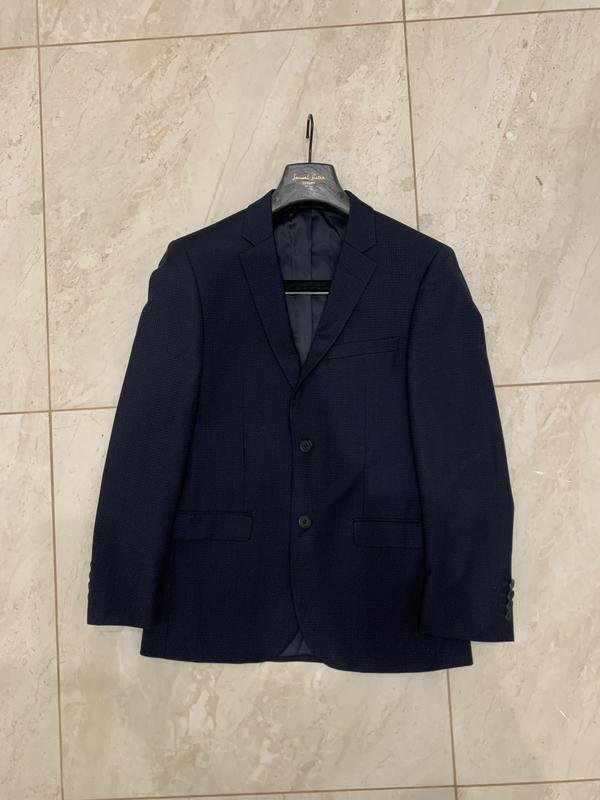 Men DKNY Blazer Navy Wool 38 / M / 46