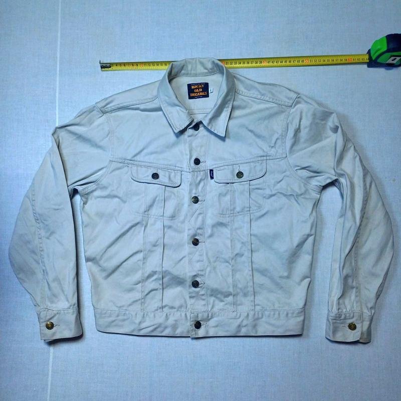 Herren Vintage Rocky Old Dekades Jacke Weiß Denim
