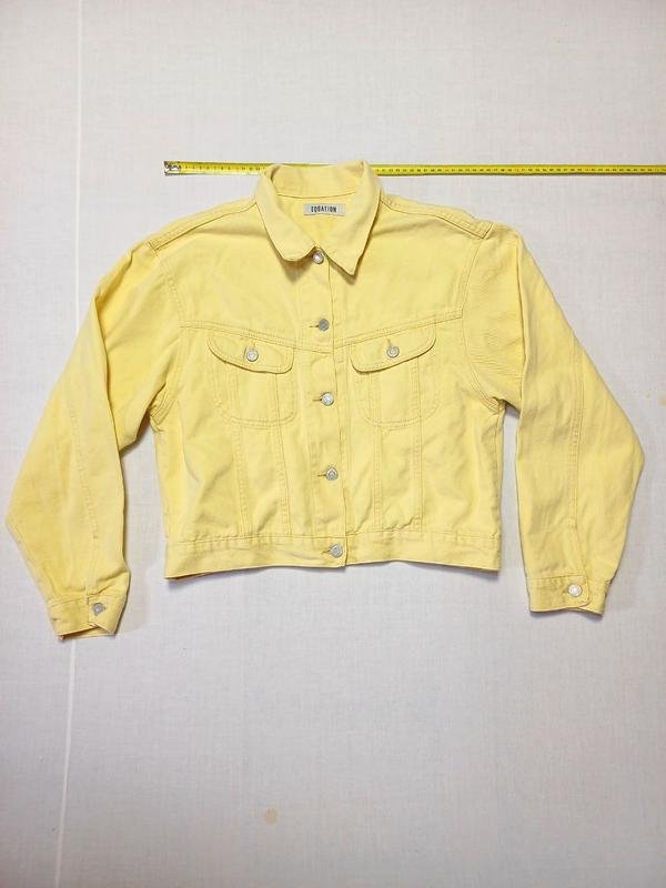Femme Veste Vintage Jaune Denim 38 / M / 46