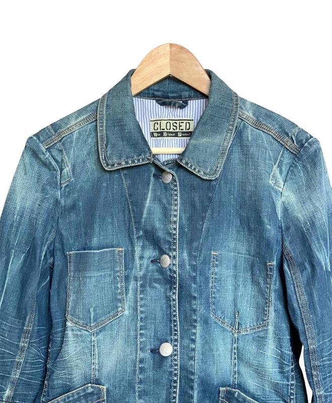 Women Closed Jacket Navy Denim 38 / M / 46