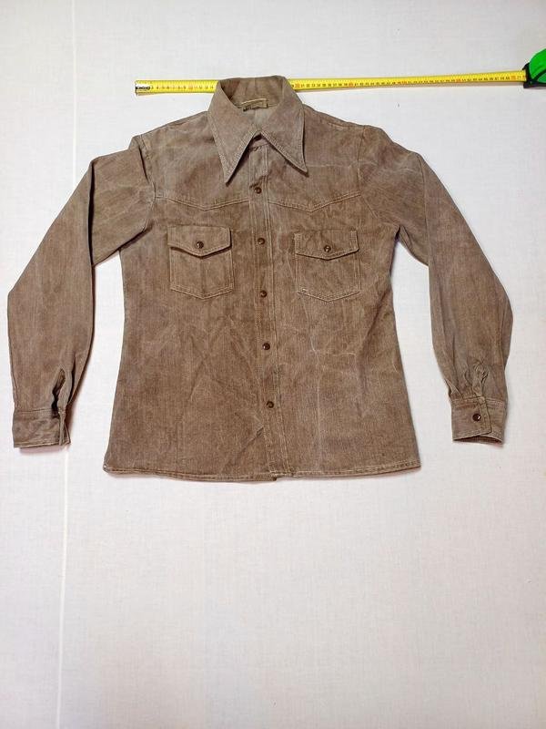 Мужская Ветровка Светло-коричневая Джинс 36 / S /