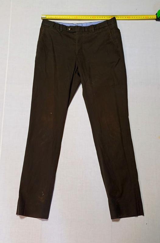 Homme Massimo Dutti Pantalon Marron Coton 32