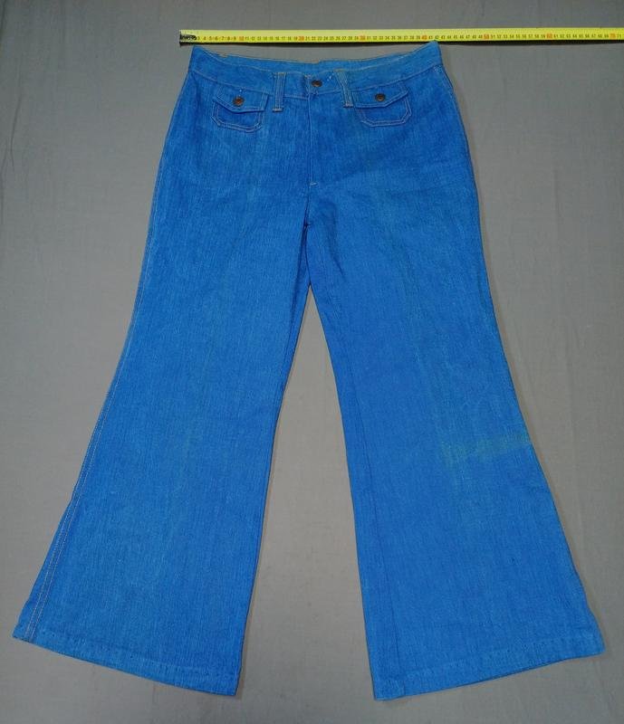 Donna Jeans Svasati Vintage 70s Blu 28 / M