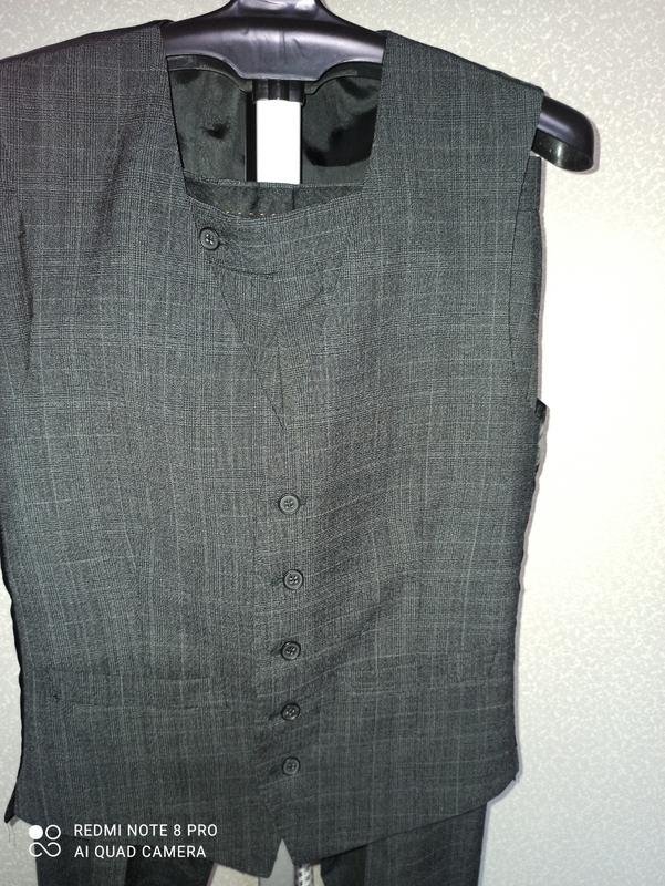Men Ben Sherman Suit Grey Cotton 38 / M / 46