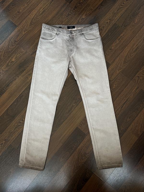 Homme Fendi Jeans Beige Coton 34 / L / 50