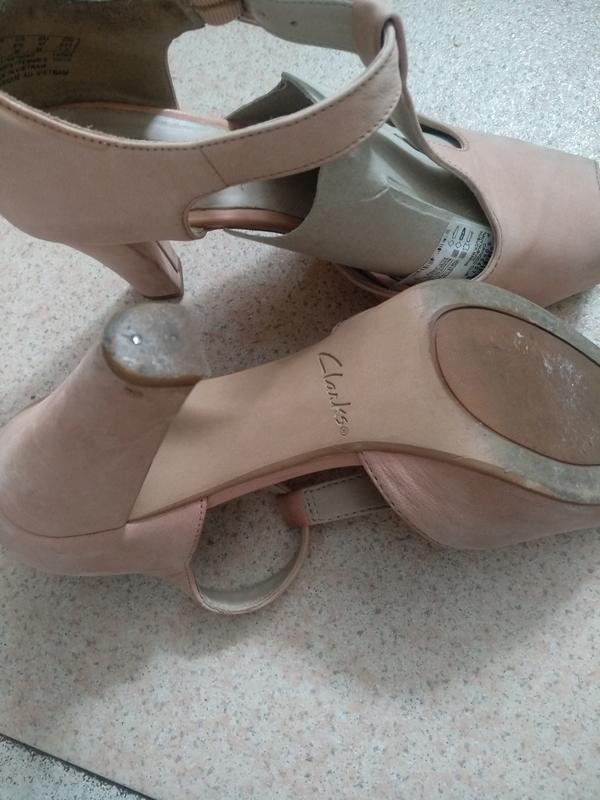 Donna Clarks Tacchi Rosa Pelle 36.5