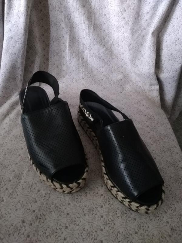 Женские Ba&sh Босоножки Чёрный Кожа 37