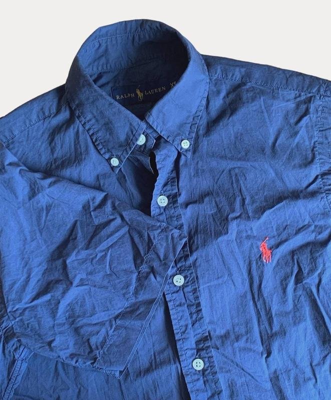 Men Ralph Lauren T-Shirt Navy Cotton 34 / XS / 42