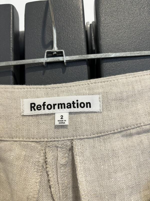 Femme Reformation Pantalons Beige 34 / XS / 42