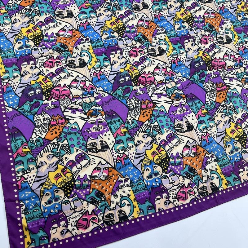 Femme Miu Miu Écharpe Violet Soie