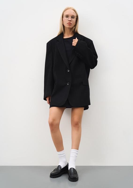 Women Jil Sander Blazer Black Viscose 36 / S / 44
