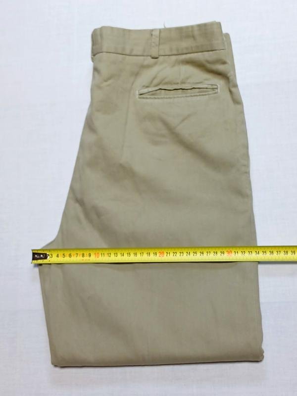 Homme Pantalons Chinos Moutarde Coton 33 / L / 48