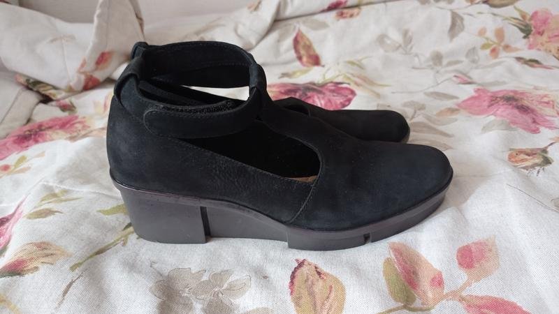 Donna Clarks Tacchi Nero Pelle 37.5
