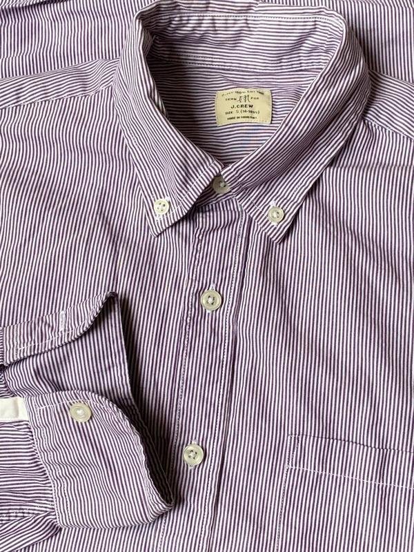 Men J. Crew Shirt White Cotton 34 / XS / 42
