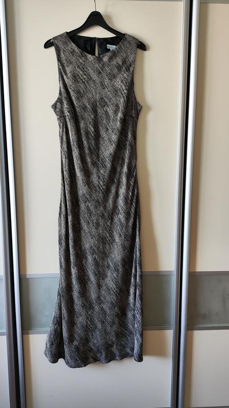 Donna Anne Klein Abito Nero Viscosa 44 / XXL / 52