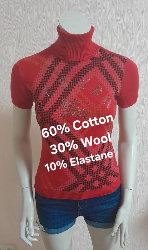 Damen Burberry Pullover Rot Baumwolle 36