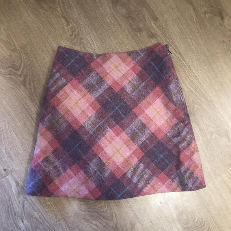 Damen Harris Tweed Rock Rosa Tweed 36 / S / 44