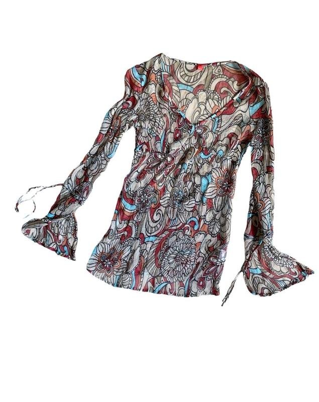 Женская Esprit Рубашка Разноцветный Шелк 36