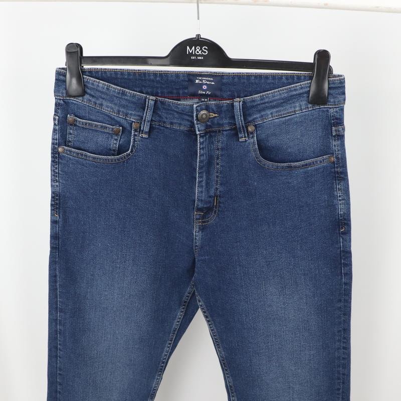 Homme Ben Sherman Jeans Bleu Marine Denim 34 / L /