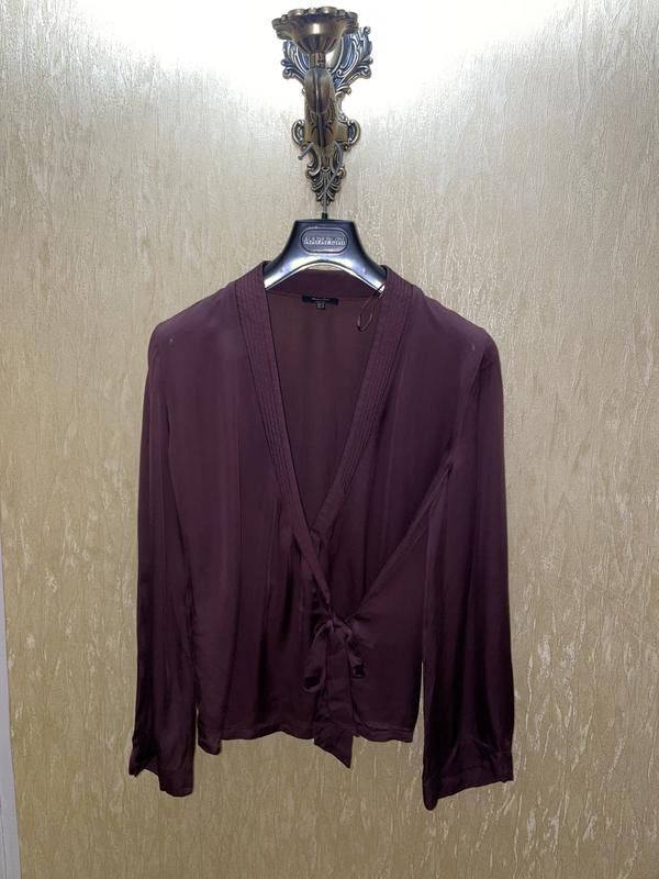 Women Massimo Dutti Shirt Burgundy 36 / S / 44