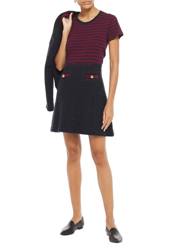 Femme Claudie Pierlot Jupe Bleu Marine 36 / S / 44