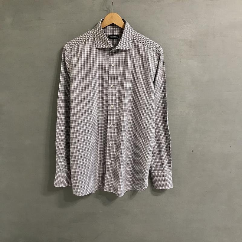 Мужской Tom Ford Сорочка Разноцветный Хлопок 40 /L