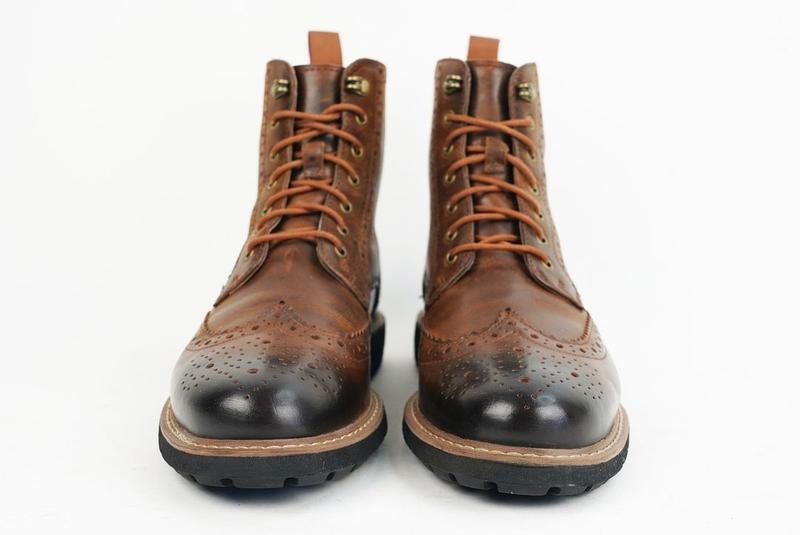 Uomo Clarks Stivali Marrone Pelle 42