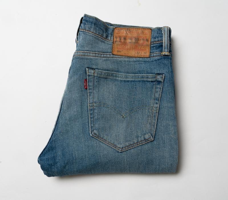 Мужской Levi's Джинсы Голубой Хлопок 32