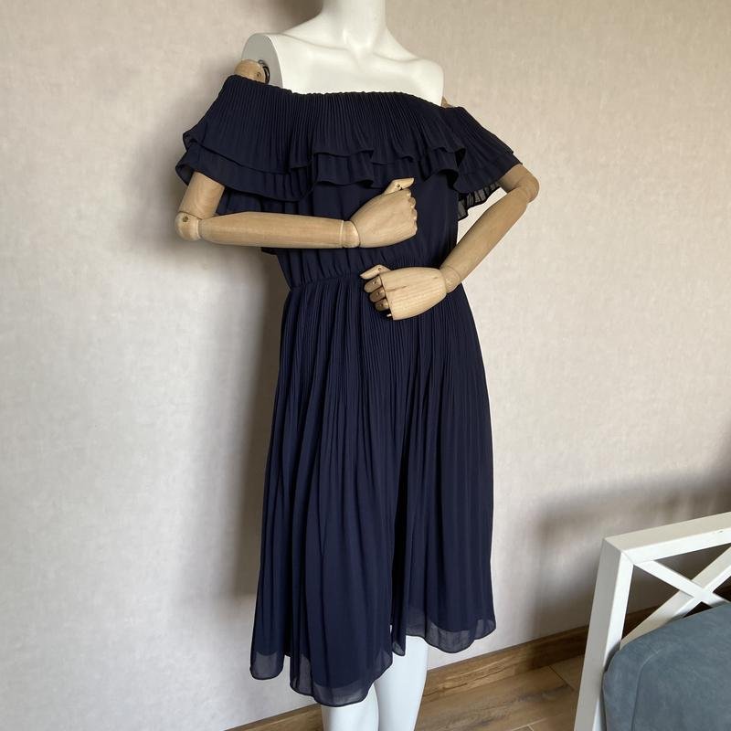 Femme H&M Robe Bleu Marine Polyester 36