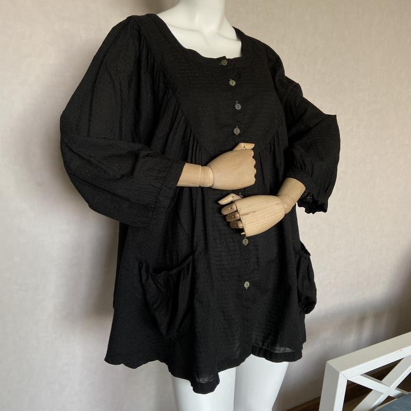 Женская Gudrun Sjödén Блуза Чёрная Вискоза 42 / XL